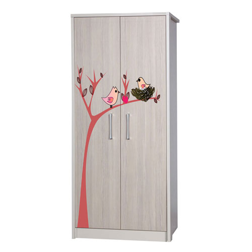 Επικόλληση κοπτικου αυτοκόλλητου σε ντουλαπα