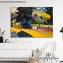 Πίνακας ζωγραφικής Houses in Murnau, Kandinsky W, αντίγραφο σε καμβά