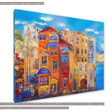 Πίνακας σε καμβά Urban landscape Καμβάς τελαρωμένος Όψη 1 2