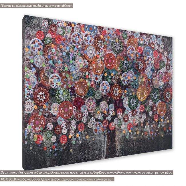 Canvas print, Ornamented tree