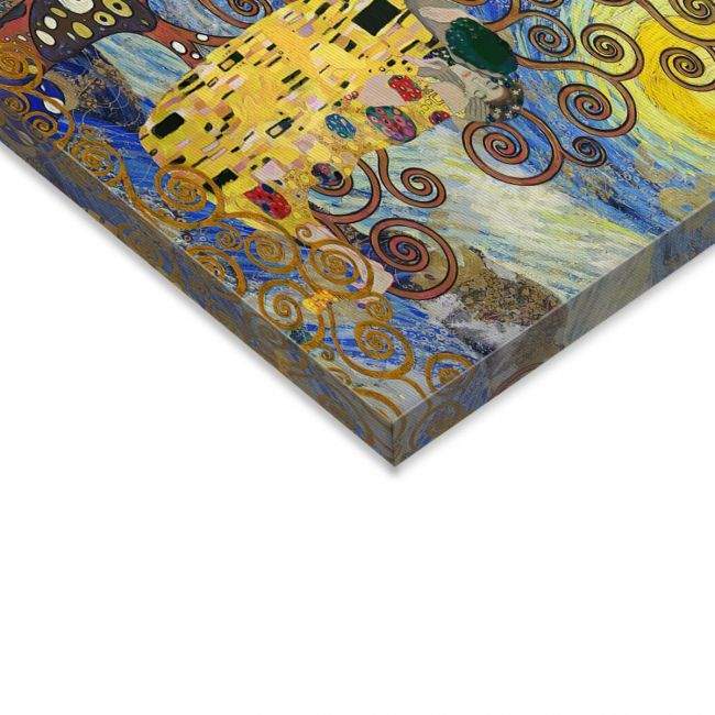 Πίνακας σε καμβά Reimagining Klimt's dogs, λεπτομέρεια