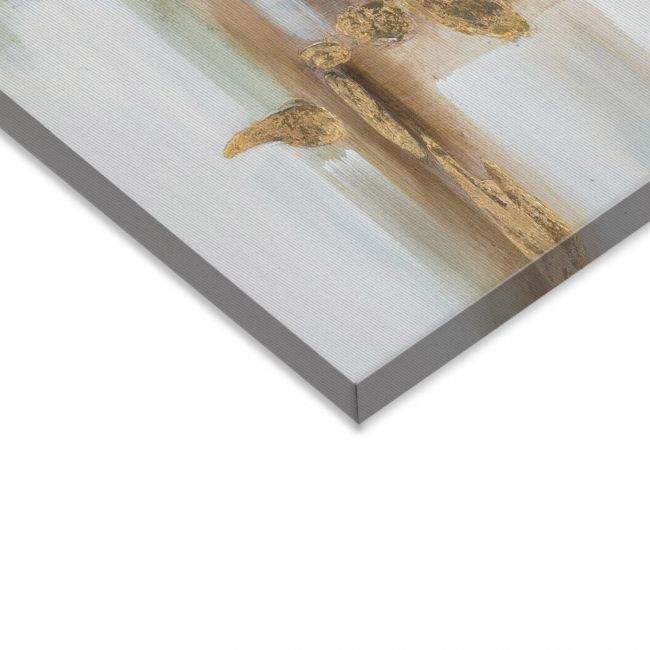 Canvas print Brown and gold