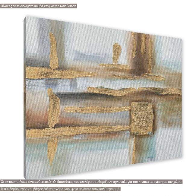 Canvas print Brown and gold I