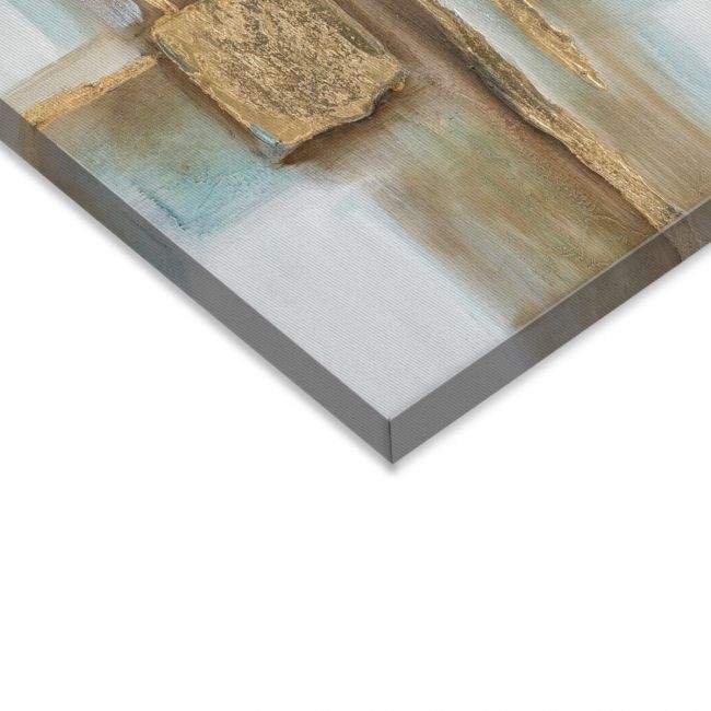 Canvas print Brown and gold I