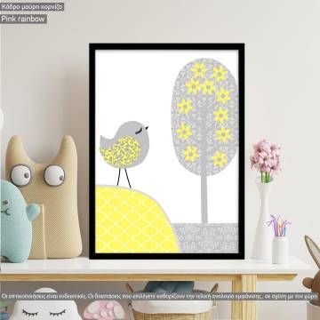 Poster Bird and tree