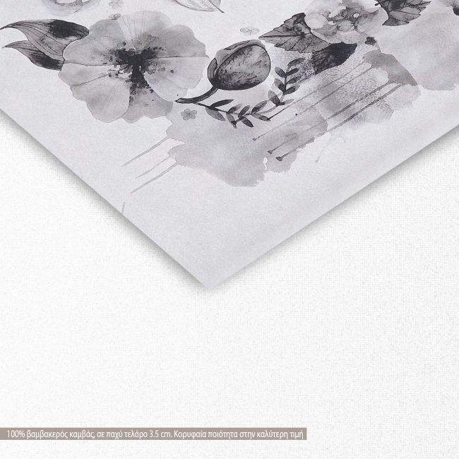 Canvas print Surrealistic face in watercolor, rectangle