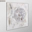Canvas print Impasto white, square