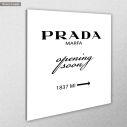 Πίνακας σε καμβά Prada opening soon, τετράγωνος, κοντινό