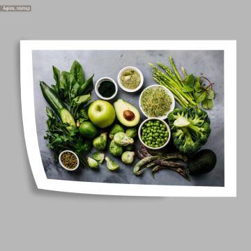 Green vegetables, poster 2