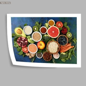Nuts, fruits and vegetables, poster 2