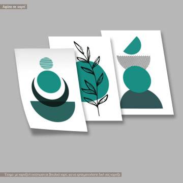 In semicircles, three panels poster 2