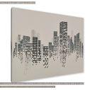 Canvas print Digital city panorama