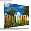 Canvas print, Surfboard fence
