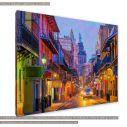 Canvas print Night city in HDR