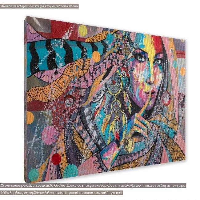Canvas print Colorful street art I