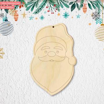 Wooden Xmas decoration , Santa Claus 2