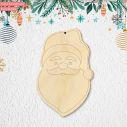Wooden Xmas decoration , Santa Claus