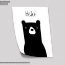 Poster Hello black bear