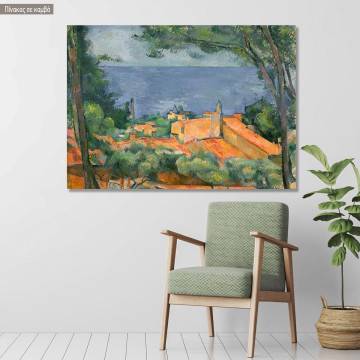 Canvas print L'Estaque, Cezanne P.
