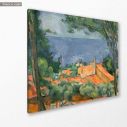 Πίνακας ζωγραφικής L'Estaque, Cezanne P, αντίγραφο σε καμβά, κοντινό