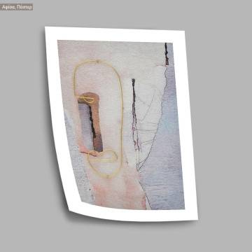 Mixed media faces I, κάδρο, μαύρη κορνίζα 2