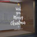 Christmas sticker, Merry Christmas greetings tree