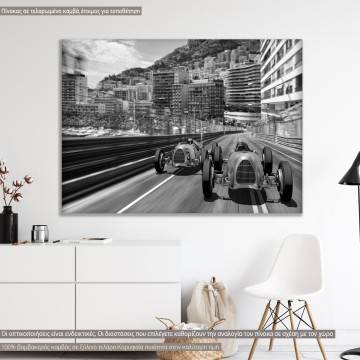Canvas print Monaco F1 race