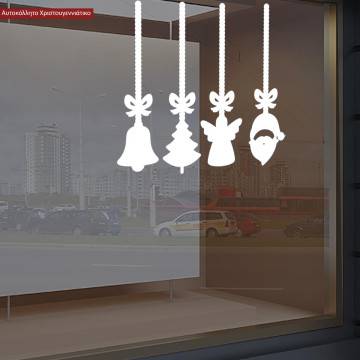 Christmas sticker, Christmas shop window decorations 2