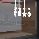 Christmas sticker, Christmas shop window decorations II
