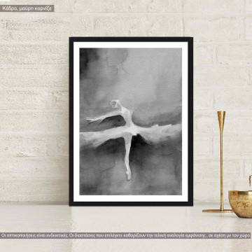 Impression of a ballerina II, κάδρο, μαύρη κορνίζα