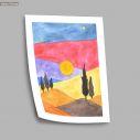 Simple landscape painting I, poster