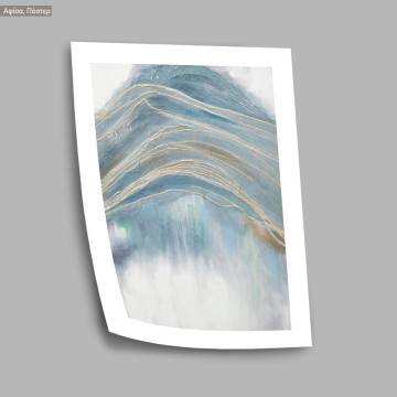 Turquoise storm I, κάδρο, μαύρη κορνίζα 2