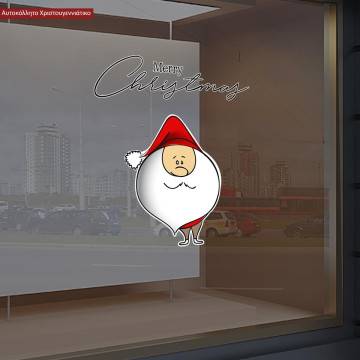 Christmas sticker, Merry Christmas small Santa 2