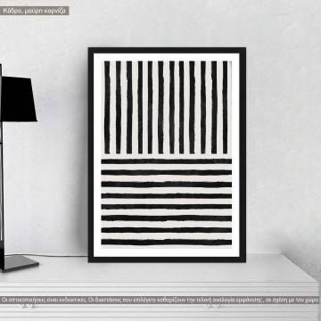 Line art II, κάδρο, μαύρη κορνίζα