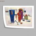 Πίνακας ζωγραφικής Accompanied contrast, Kandinsky W, αφίσα, πόστερ
