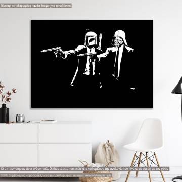 Canvas print A dark side fiction, street art