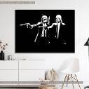 Canvas print A dark side fiction, street art