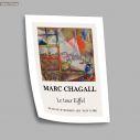Αφίσα Έκθεσης La tour Eiffel, Chagall M, αφίσα, κάδρο