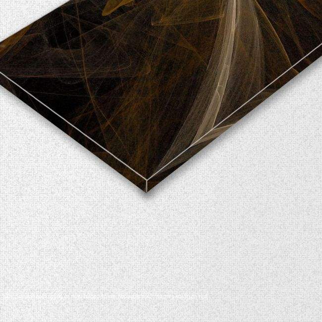 Canvas print Rose, Fractal rose, four panels