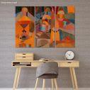 Canvas print Temple gardens, Paul Klee,3 panels
