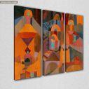 Canvas print Temple gardens, Paul Klee,3 panels