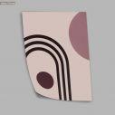 Geometrical shapes in pink palette I, poster