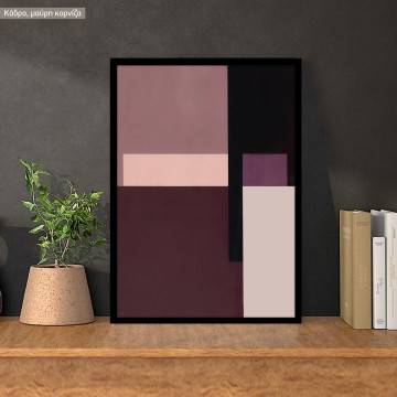 Geometrical shapes in pink palette II, poster