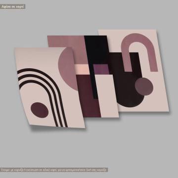 Abstract art on green I, three panels poster 2