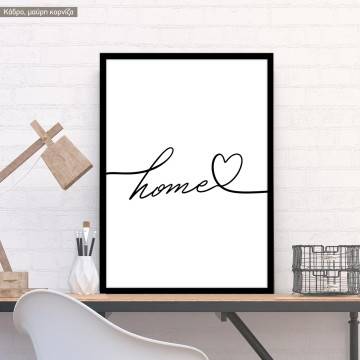 Home heart poster