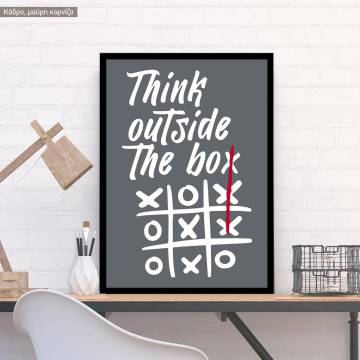 Think outside the box Tic-tac-toe II, poster