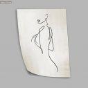 Female linear figure, αφίσα, κάδρο