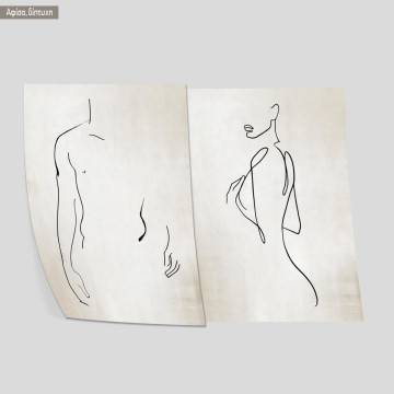 Human line figures, poster 2