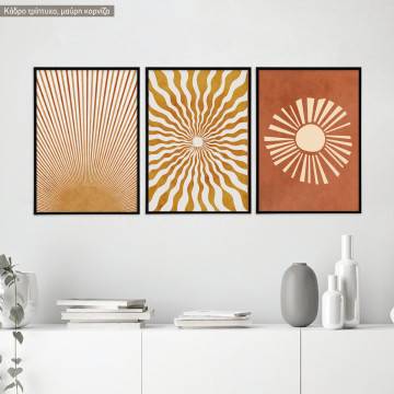 Poster heliocentric 3 panels
