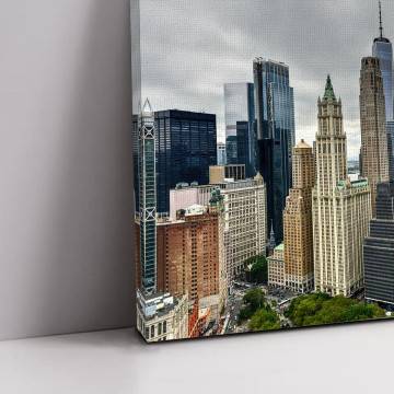 Canvas print  New York City Downtown Skyline Framed canvas View 1 2